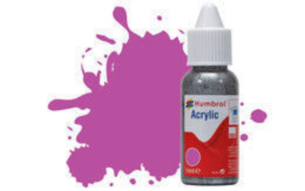 HUMBROL ACRYLIC DROPPER BOTTLE 14ML No 58 Magenta Matt