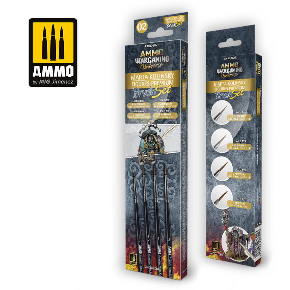 AMMO WARGAMING UNIVERSE - Marta Kolinsky Figures Premium Brush Set