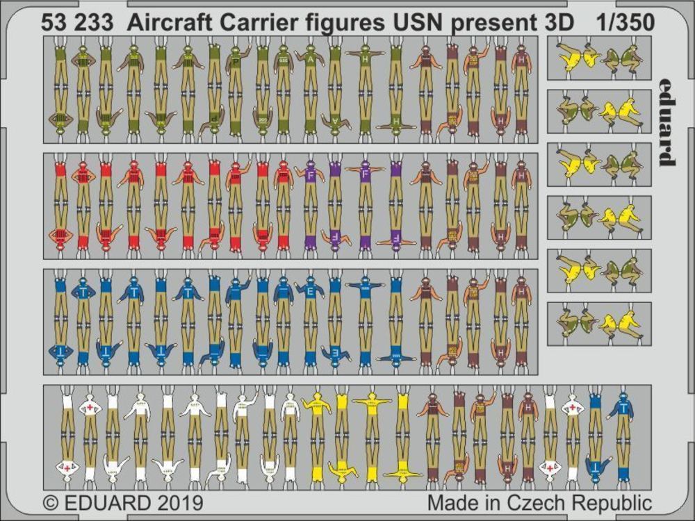 Aircraft Carrier figures USN present 3D