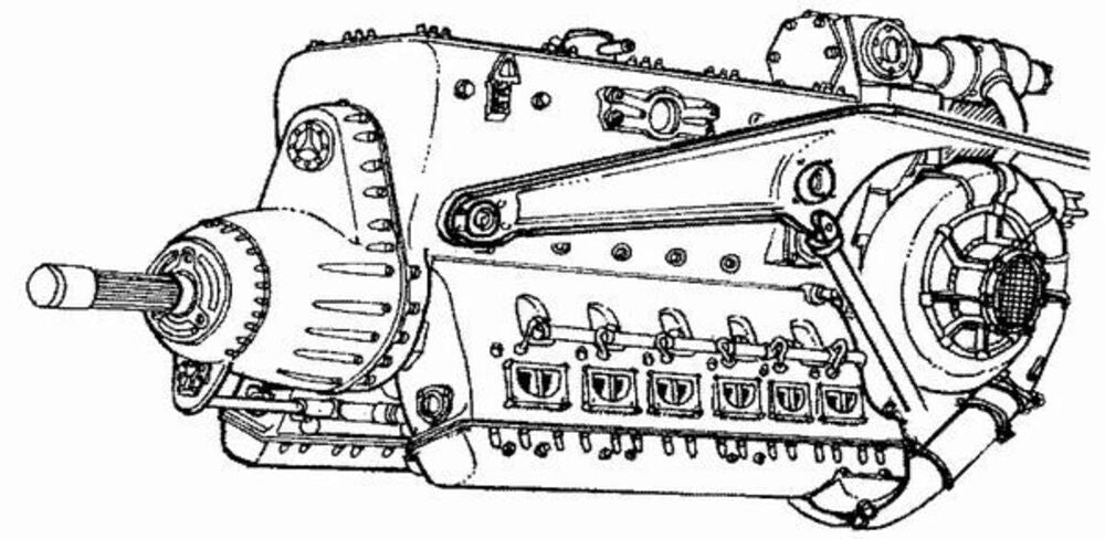 DB 603 German engine WW II"