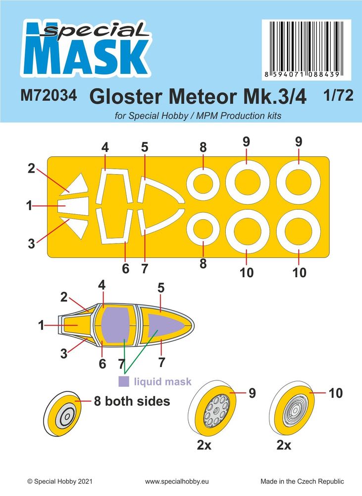 Gloster Meteor Mk.3/4 MASK