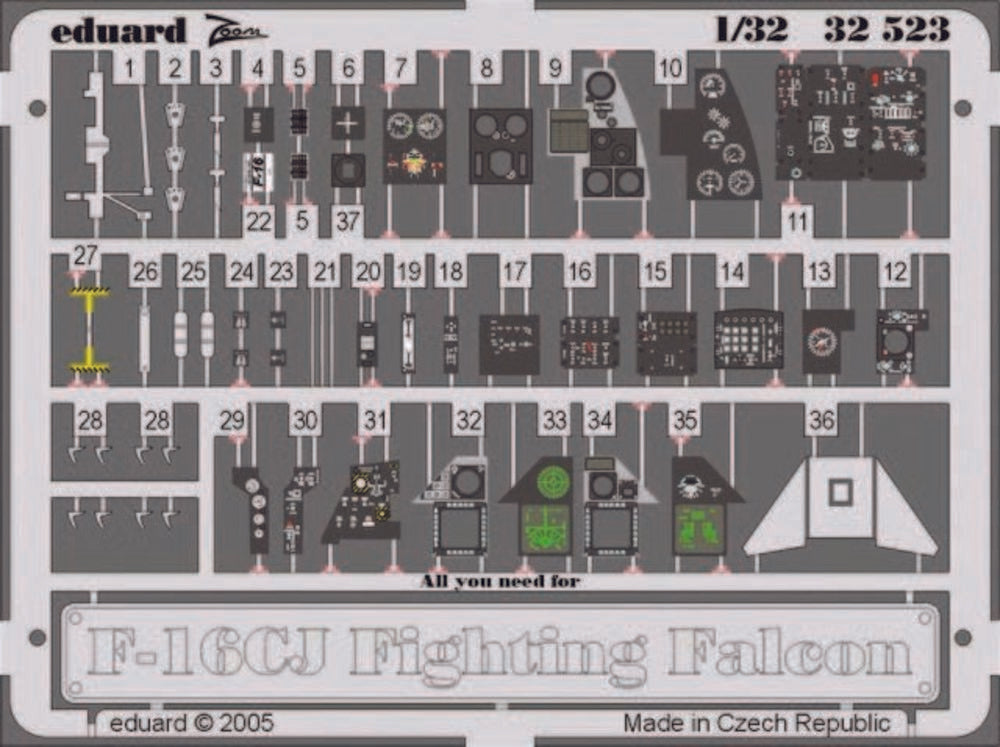 F-16CJ Interior f��r Tamiya Bausatz