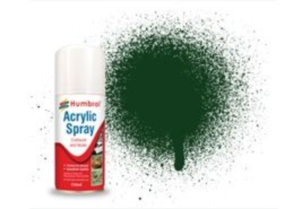 HUMBROL ACRYLIC HOBBY SPRAY 150ML No 3 Brunswick Green ''513'' of the 2nd Platoon