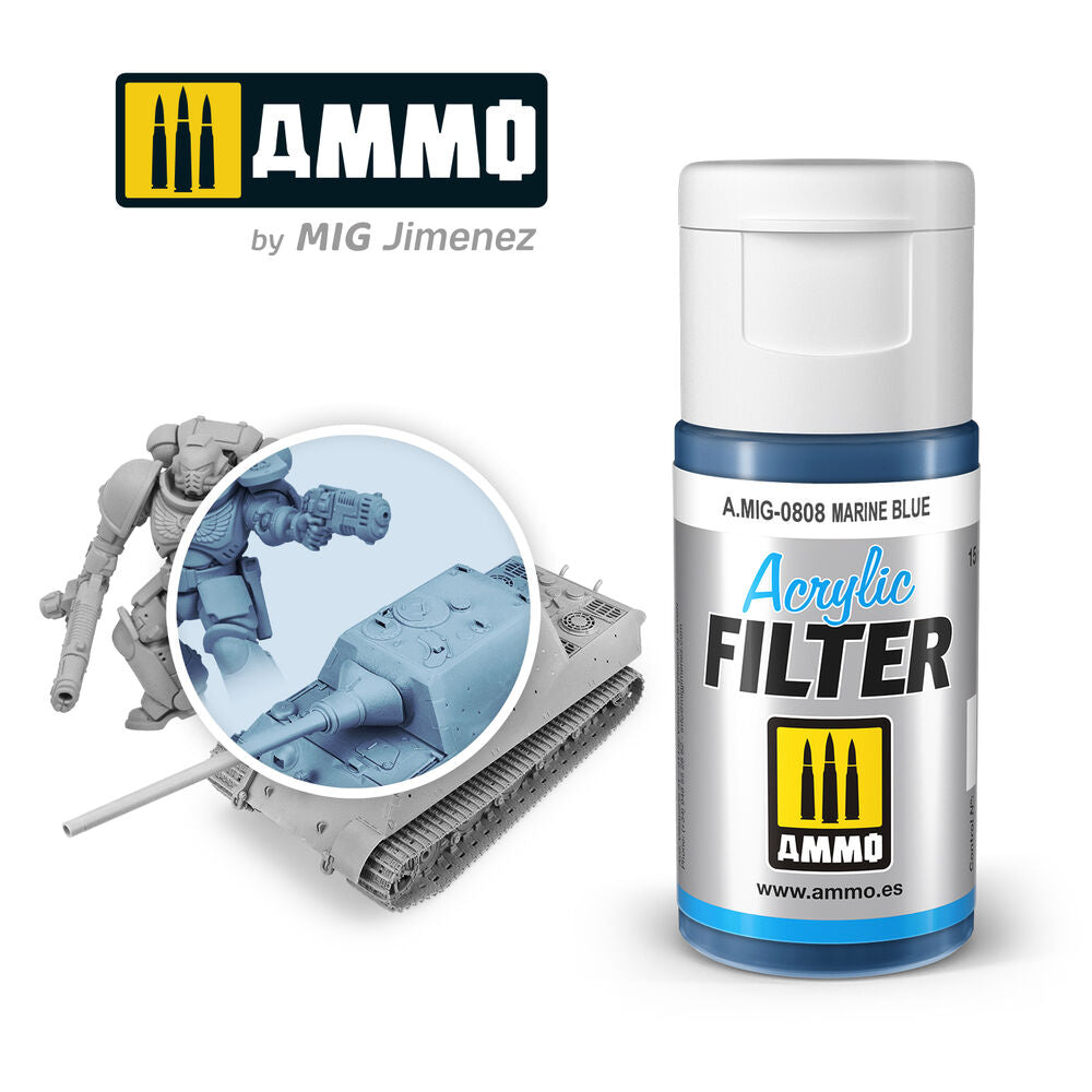 ACRYLIC FILTER Marine Blue