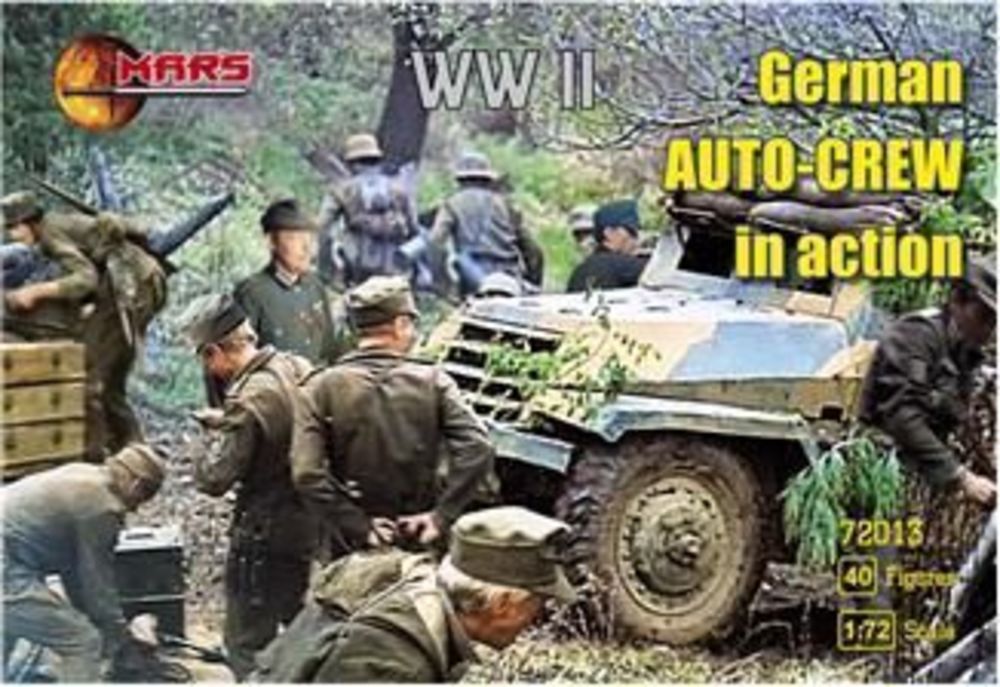 WWII German auto-crew in action