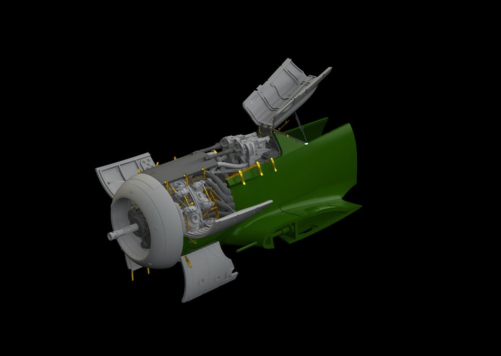 Fw 190A-8 engine & fuselage guns f.Eduar