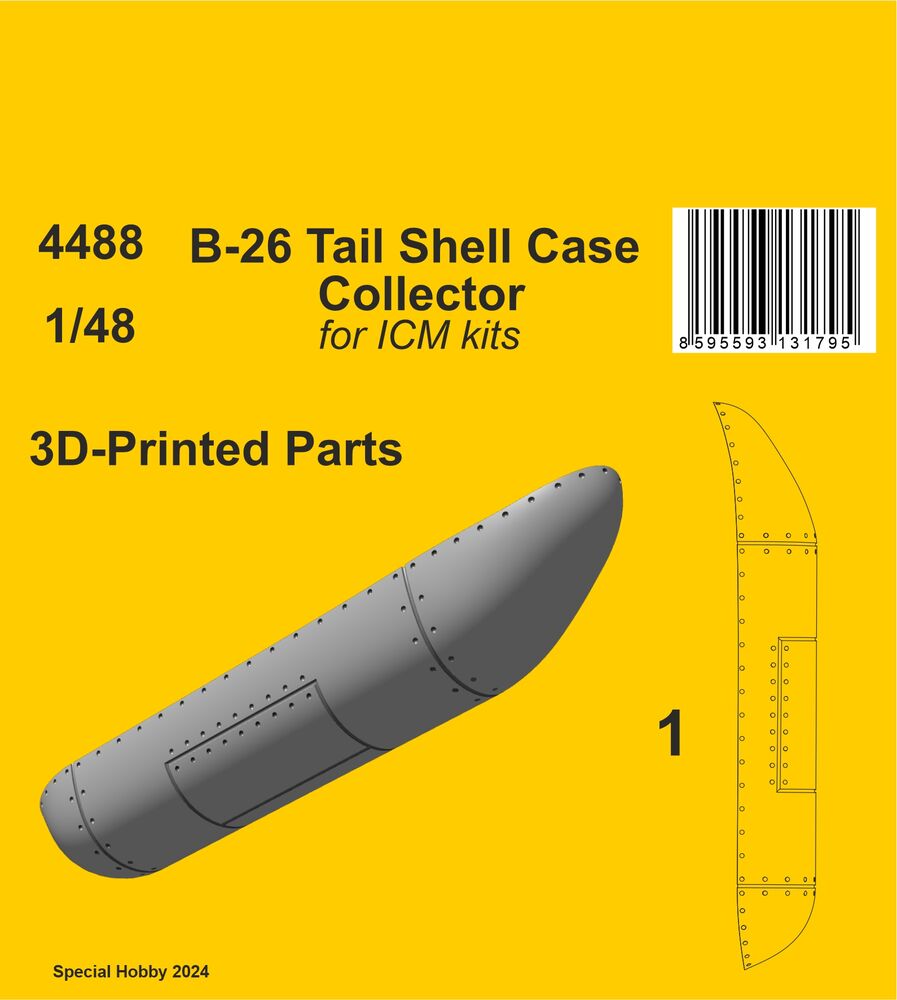 B-26 Tail Shell Case Collector  / for ICM kit