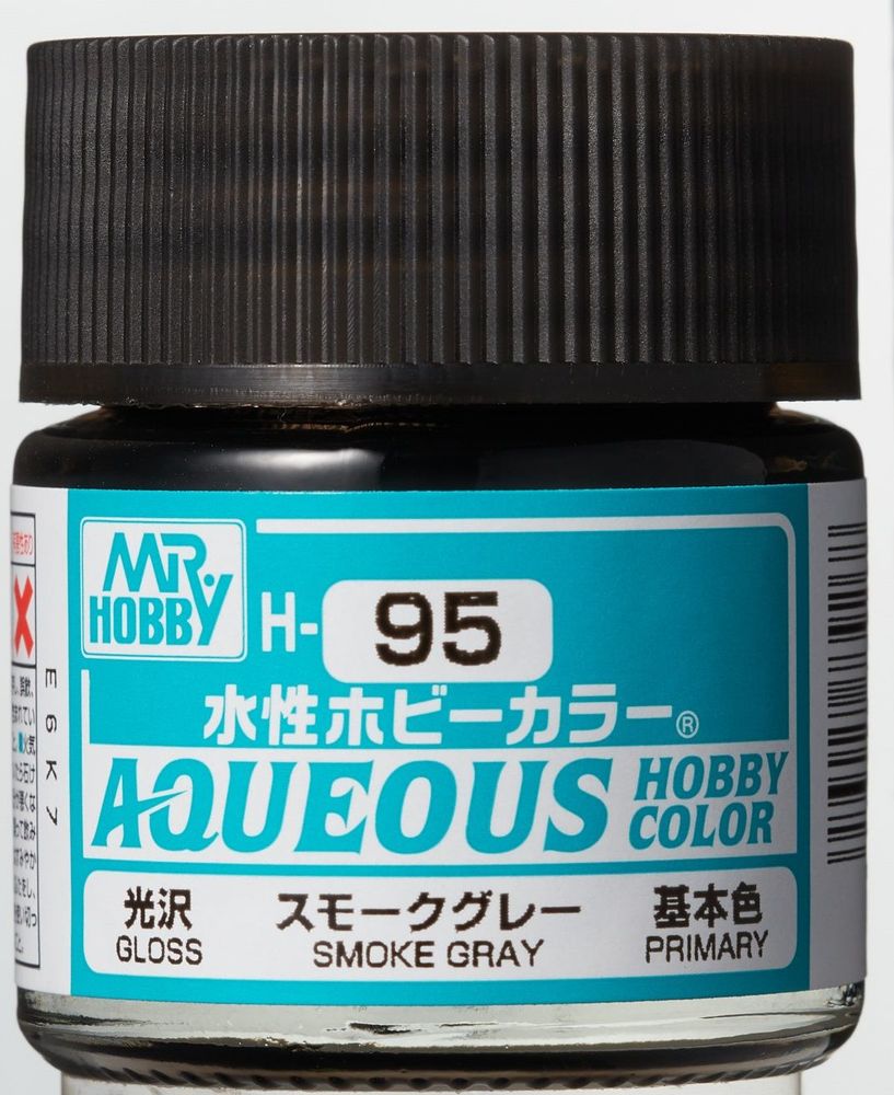 Mr Hobby -Gunze Aqueous Hobby Colors (10 ml) Smoke Gray