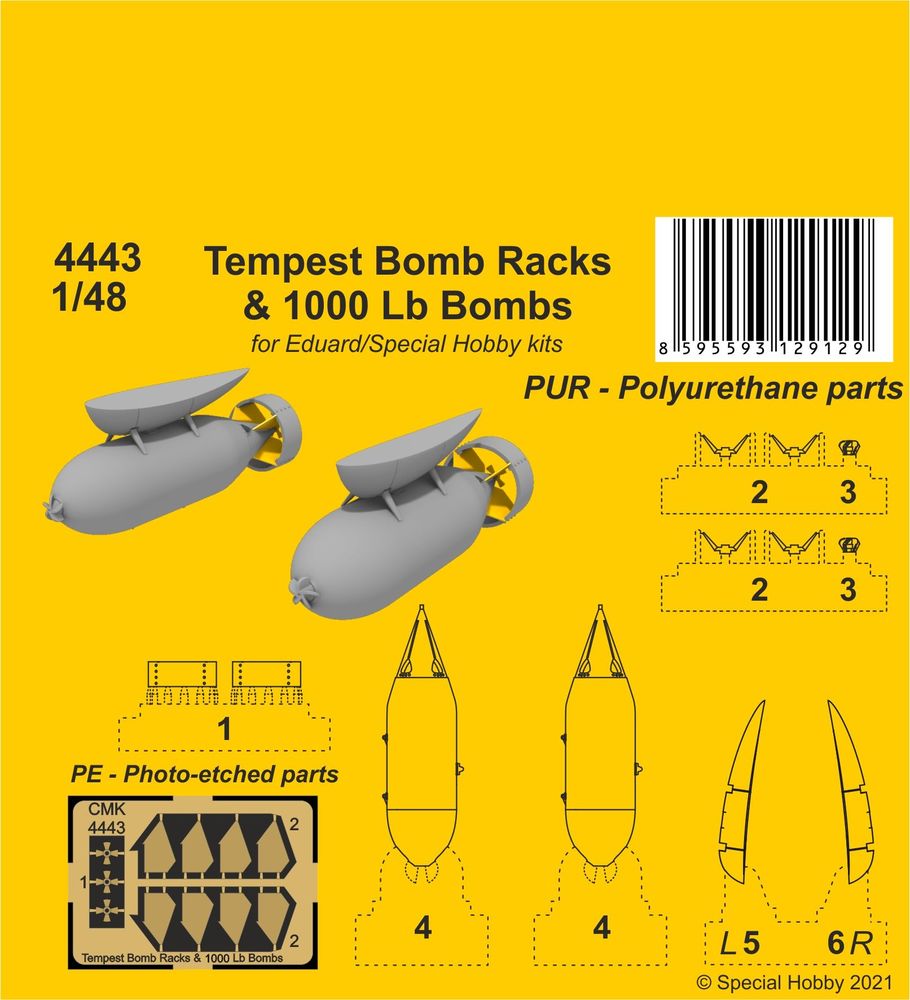 Tempest Bomb Racks & 1000 Lb Bombs