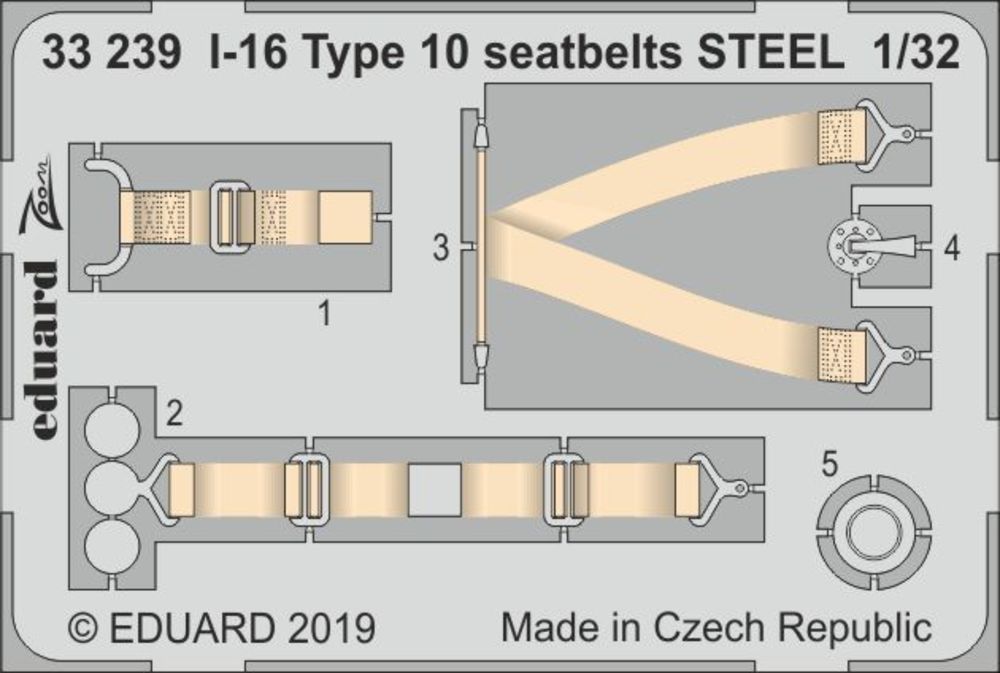 I-16 Type 10 seatbelts STEEL for ICM