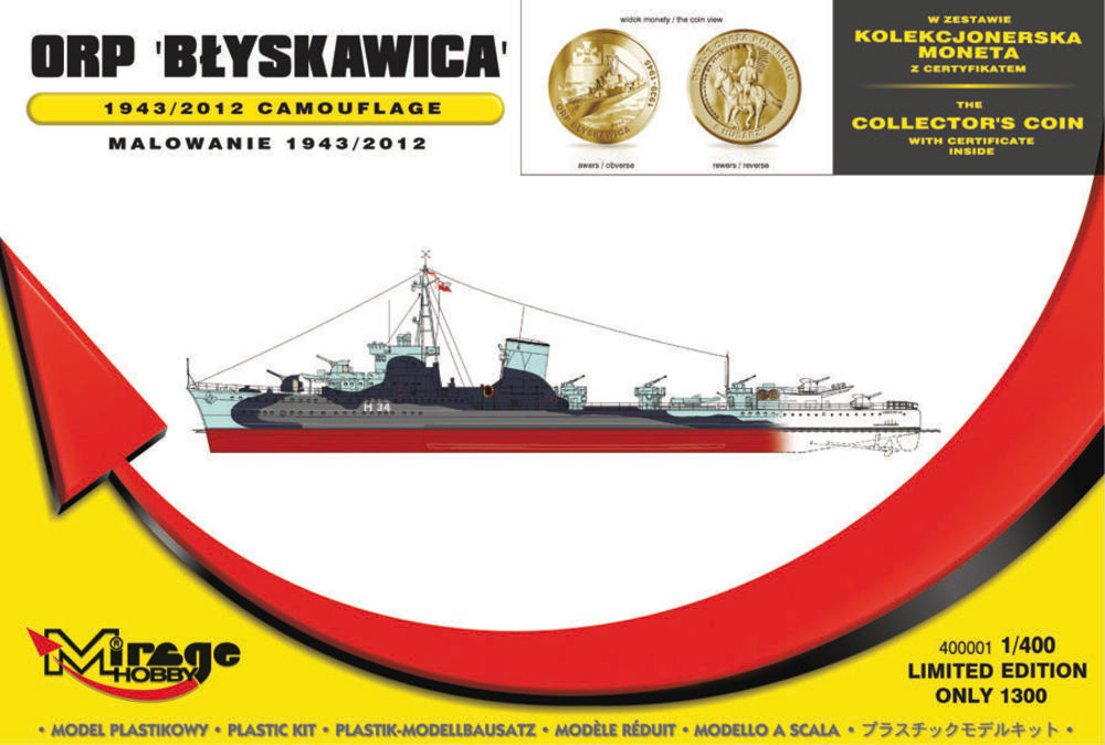 ORP 'Blyskawica' 1943/2012 Camouflage