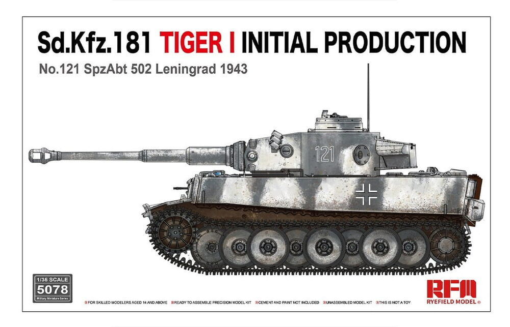 Sd.KfZ.181Tiger I initial production No.121 with workable track linksNo 121