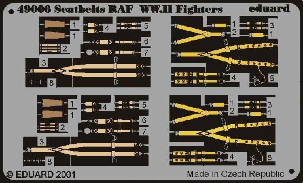 Color Seatbelts RAF WWII