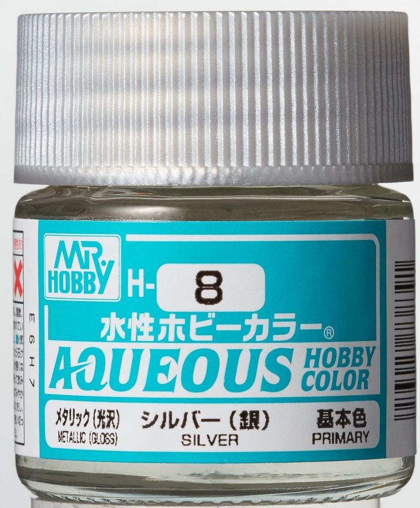 Mr Hobby -Gunze Aqueous Hobby Colors (10 ml) Sliver