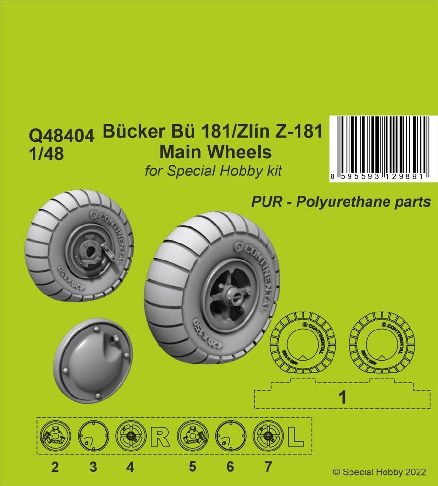 B��cker B�� 181/Zlin Z-181 Main Wheels