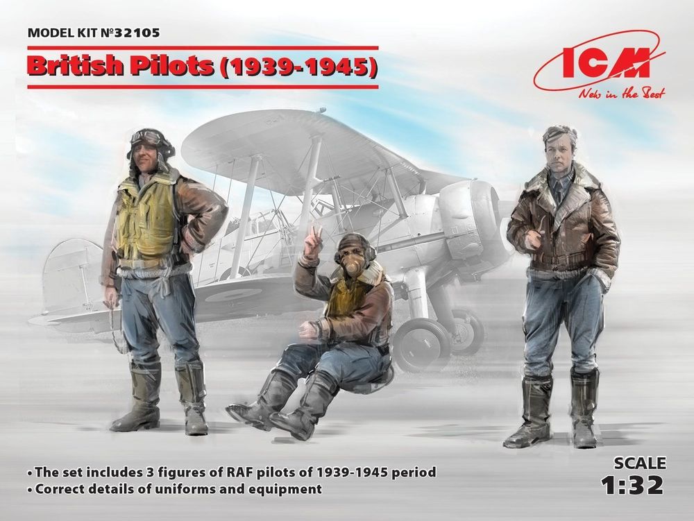 British Pilots (1939-1945)(3 figures)