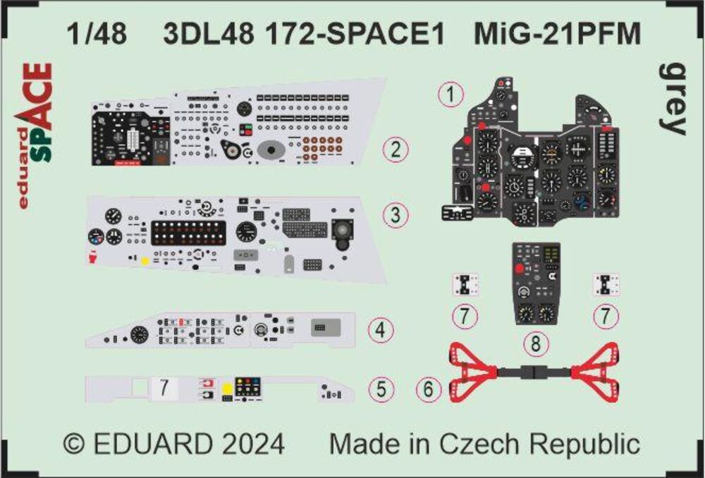 MiG-21PFM grey SPACE 1/48 EDUARD