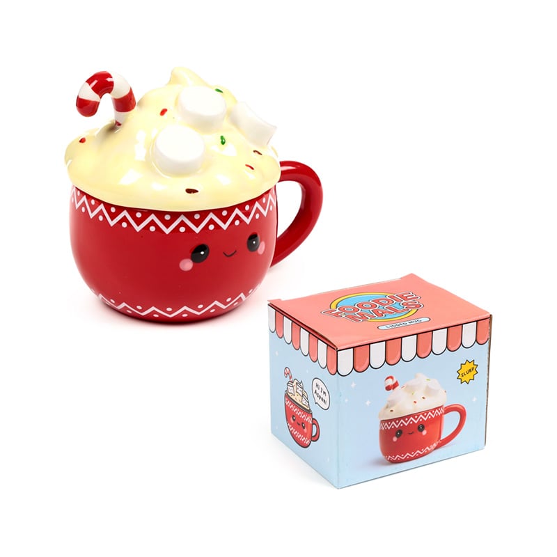 KAWAII - Hot Chocolat - Mug 11oz + 3D Lid