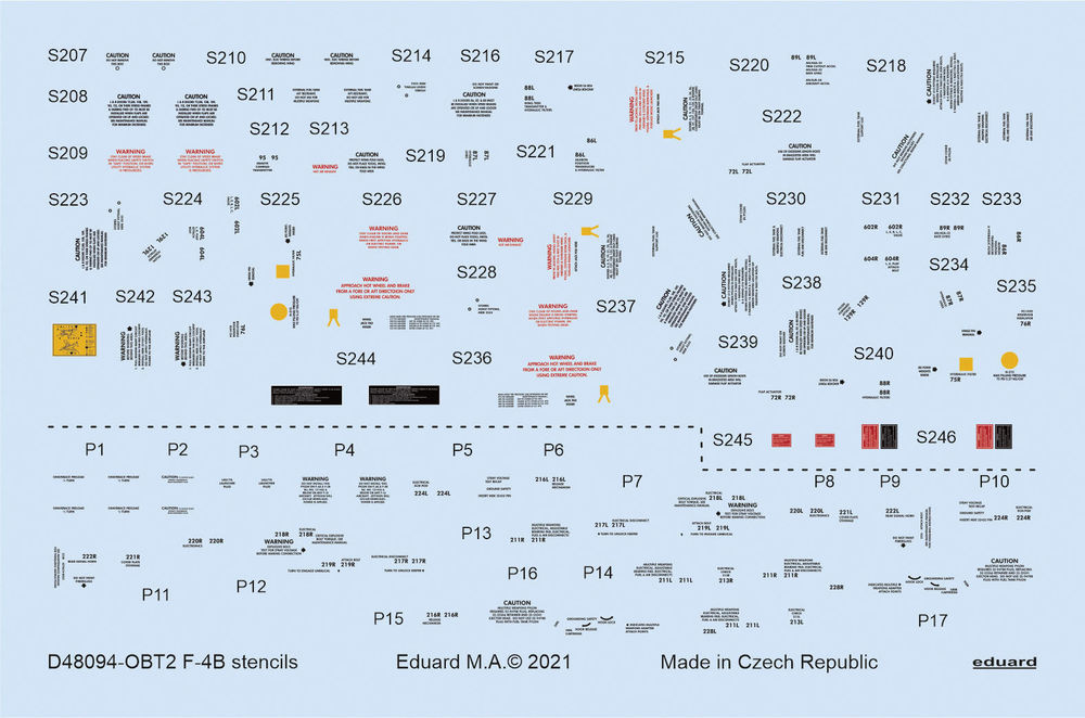 F-4B stencils for TAMIYA