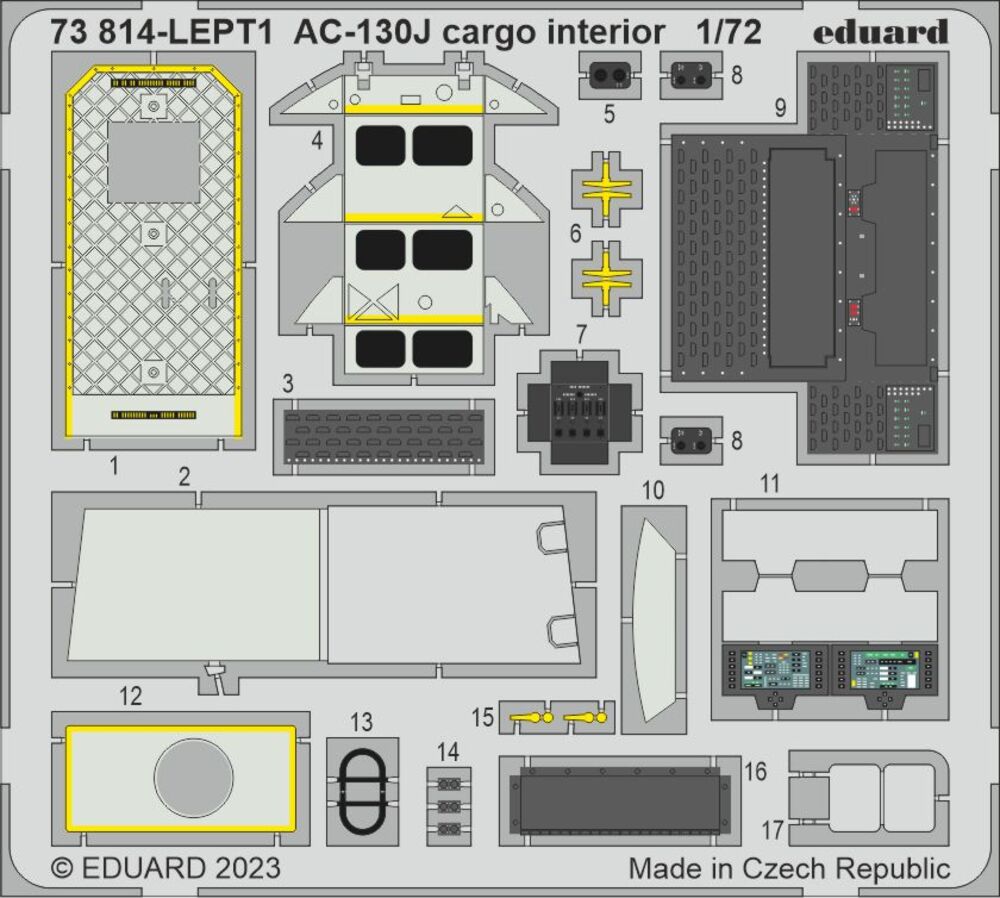 AC-130J cargo interior 1/72 ZVEZDA