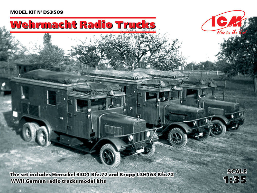 Wehrmacht Radio Trucks(Henschel 33D1 Kfz.72, Krupp L3H163 Kfz.72)