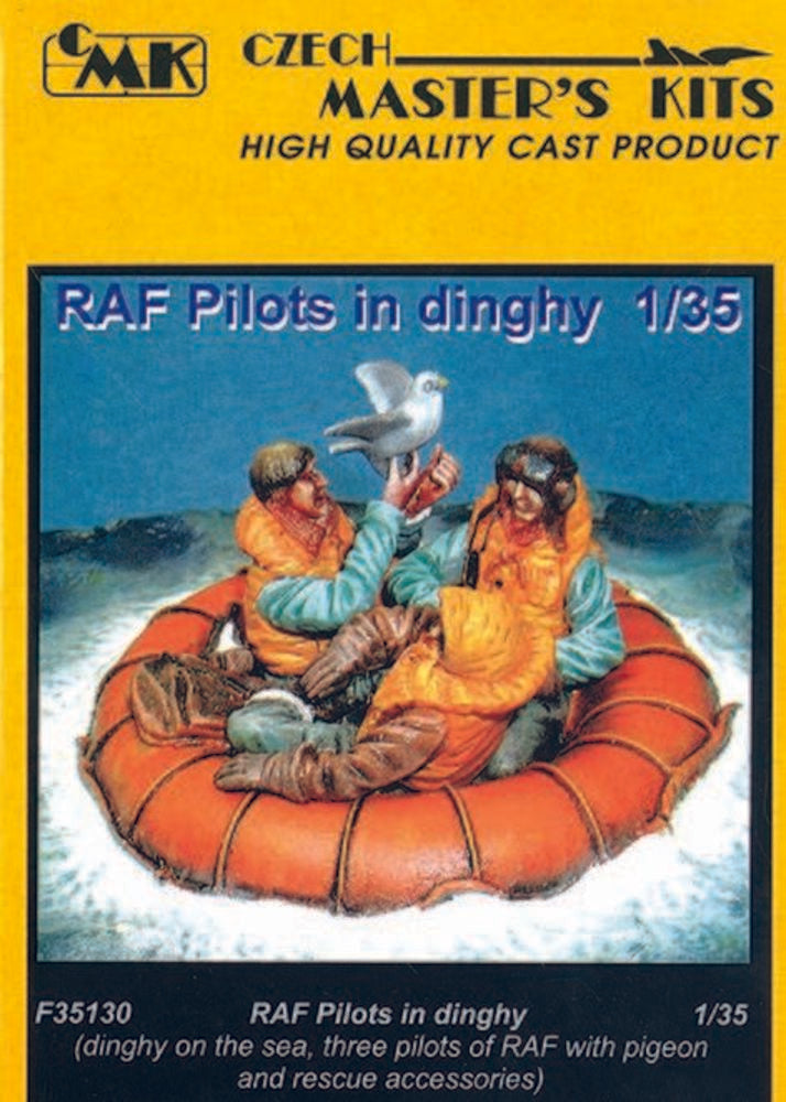 Britisch RAF Pilots in Dinghy