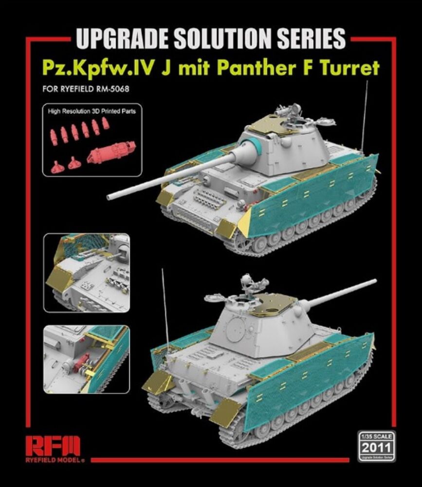 Upgrade set for 5068  Pz.Kpfw.IV J mit Panther F Turret