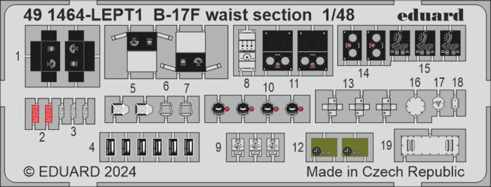 B-17F waist section 1/48