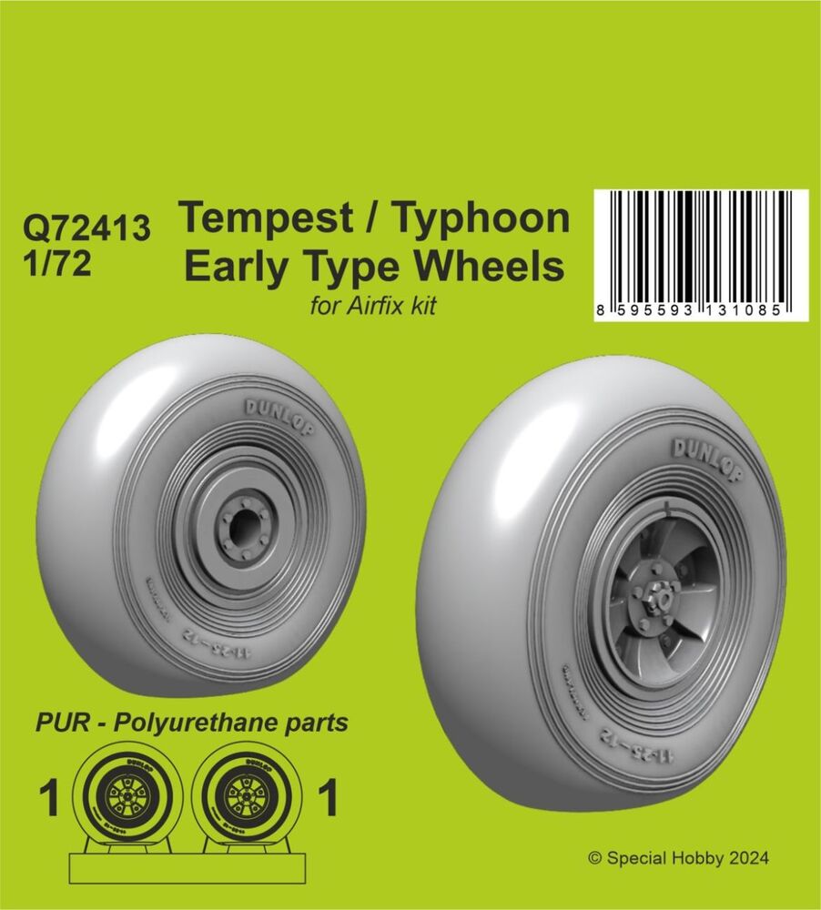 Tempest/Typhoon Early type Wheels 1/72