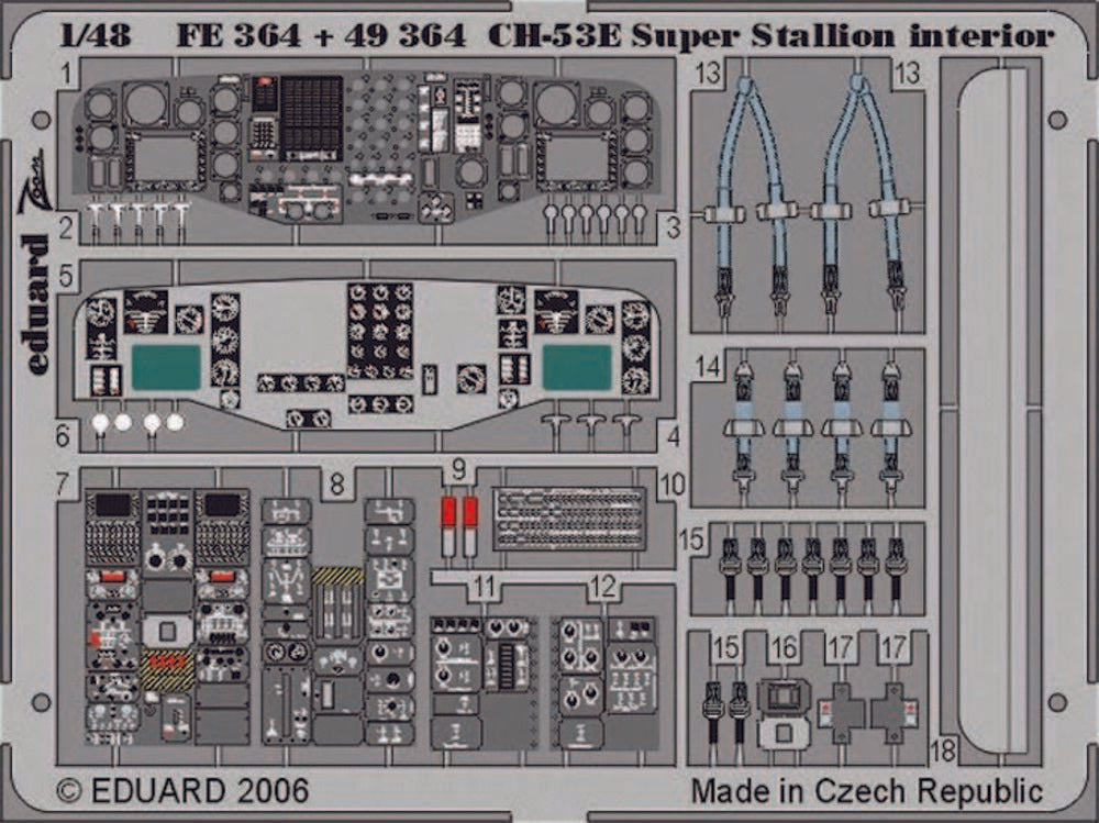 CH-53E Super Stallion interior f��r Academy/MRC-Bausatz