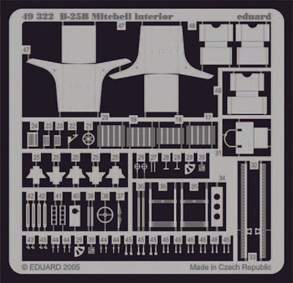 B-25B Mitchell interior f��r Accurate Miniatures Bausatz