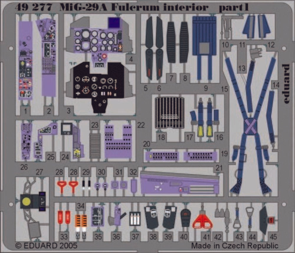 MiG-29A Fulcrum interior f��r Academy Bausatz