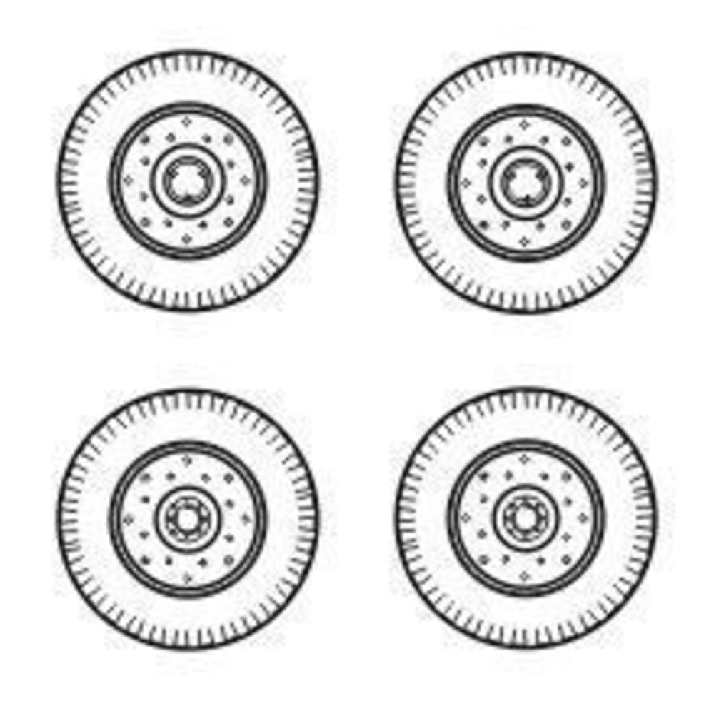 Chevrolet C.15A wheels small type 9x16 (Firestone)