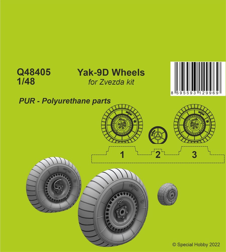 Yak-9D Wheels"