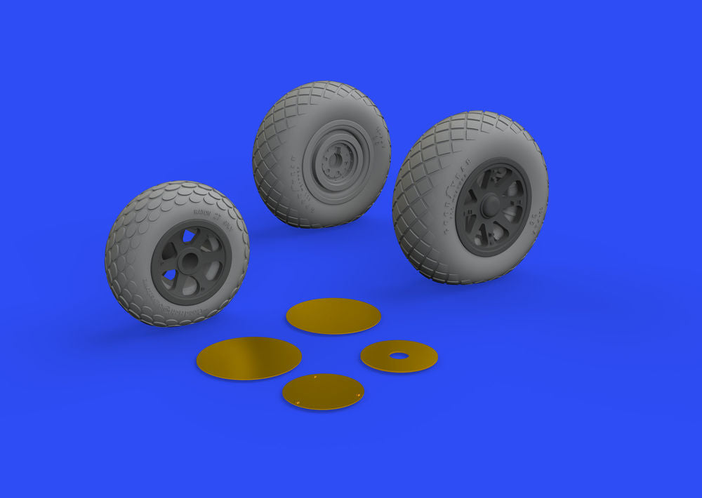 P-38F/G wheels for Tamiya