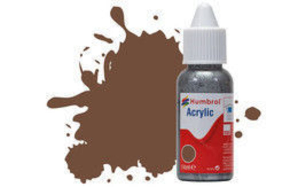 HUMBROL ACRYLIC DROPPER BOTTLE 14ML No 98 Chocolate Matt