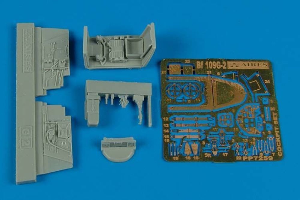 Bf 109G-2 cockpit set for Fine Models