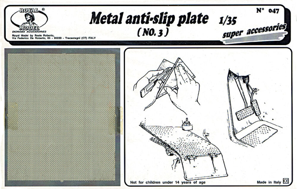 Metal anti-slip plate n.3