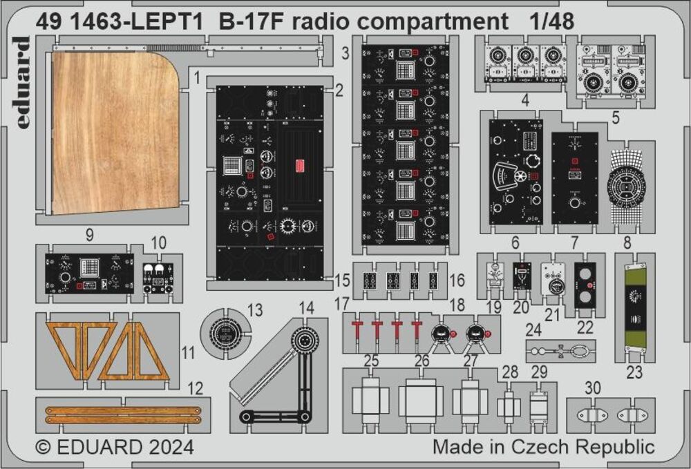 B-17F cockpit 1/48