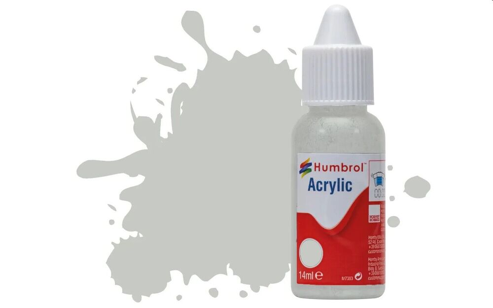 HUMBROL ACRYLIC DROPPER BOTTLE 14ML No.247 RLM 76 Lichtblau Matt