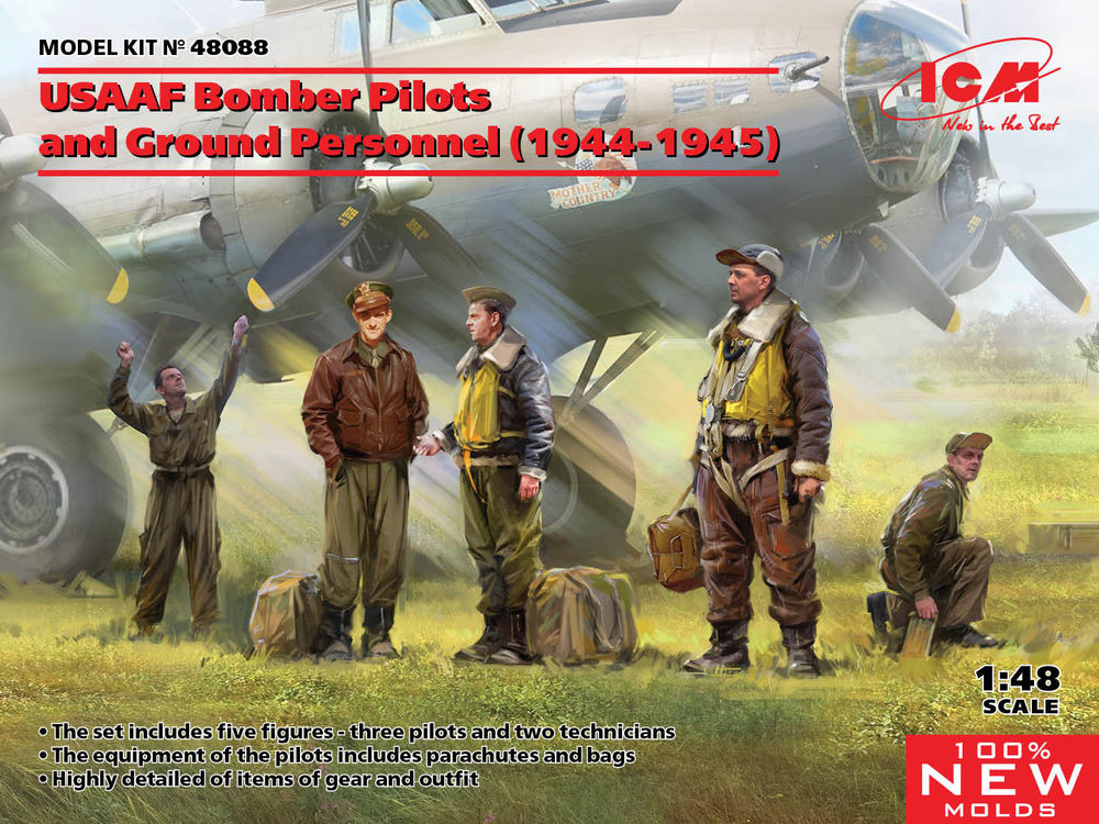 USAAF Bomber Pilots and Ground Personnel (1944-1945) (100% new molds)