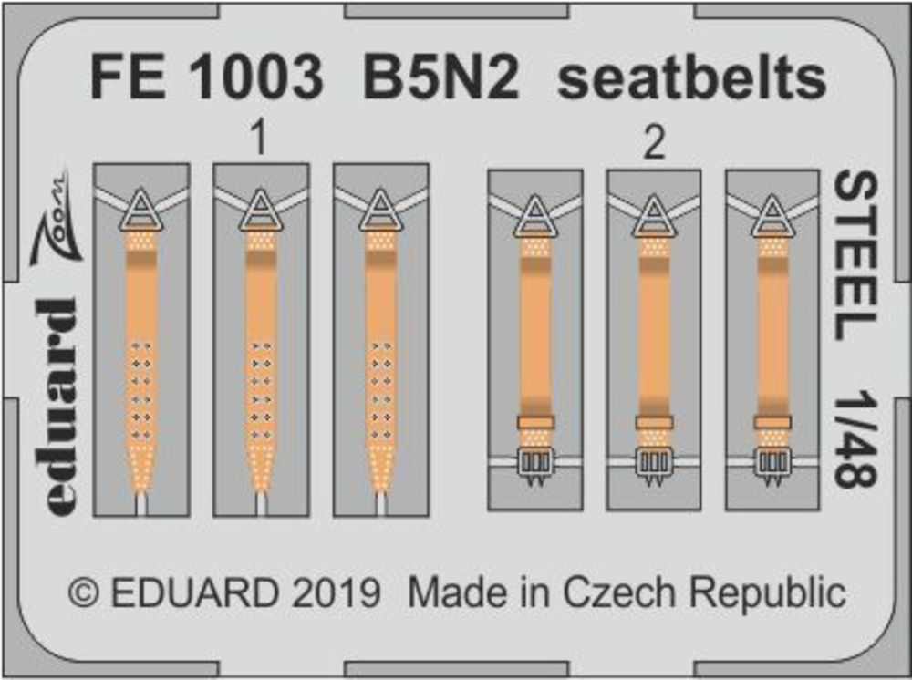 B5N2 seatbelts STEEL for Hasegawa