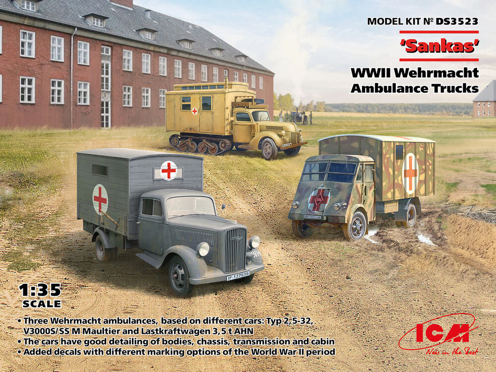 'Sankas'   WWII Wehrmacht Ambulance Trucks