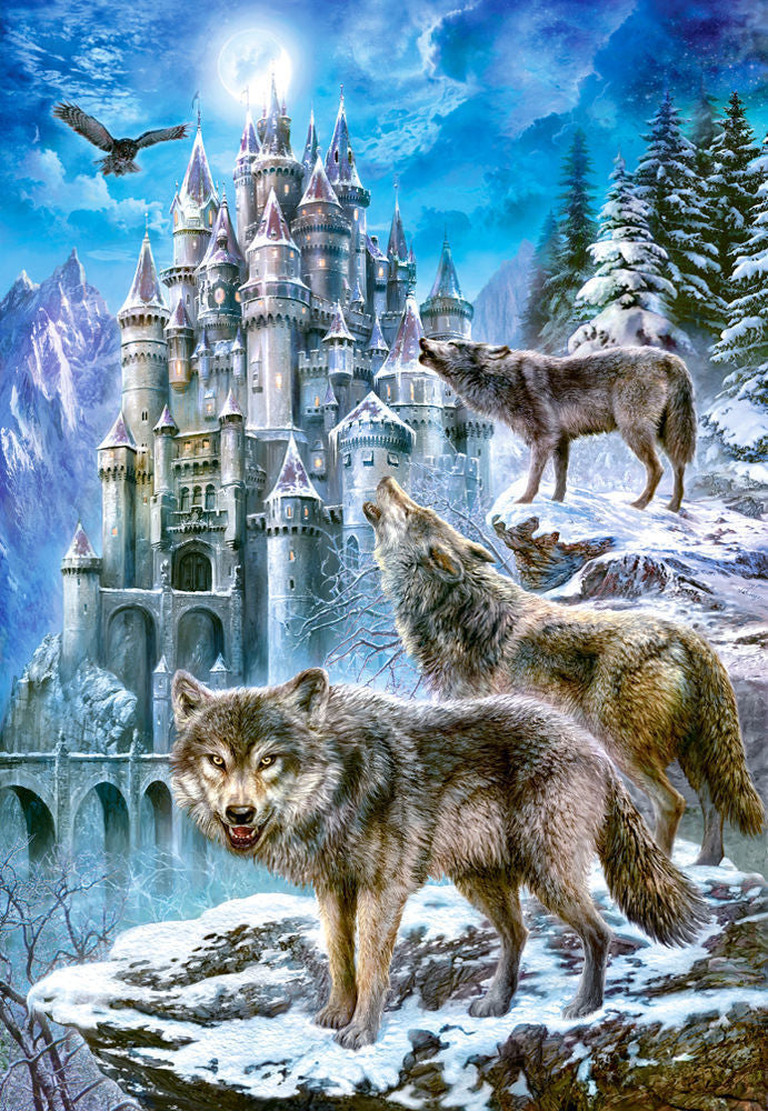 Wolves and Castle,Puzzle 1500 Teile