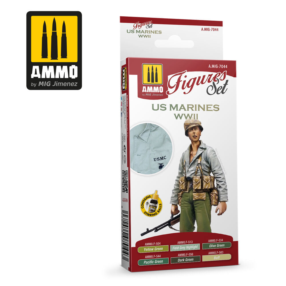 US Marines WWII Figures Set