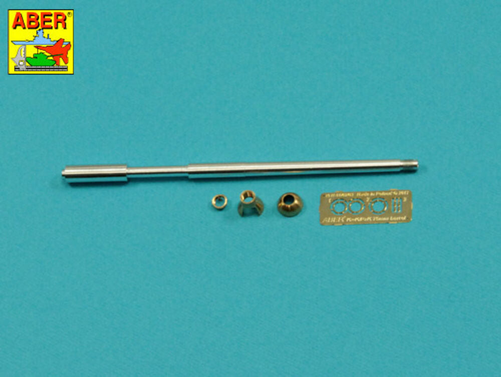 Germ.75mm barrel single baffle muzzle for Pz VI F2