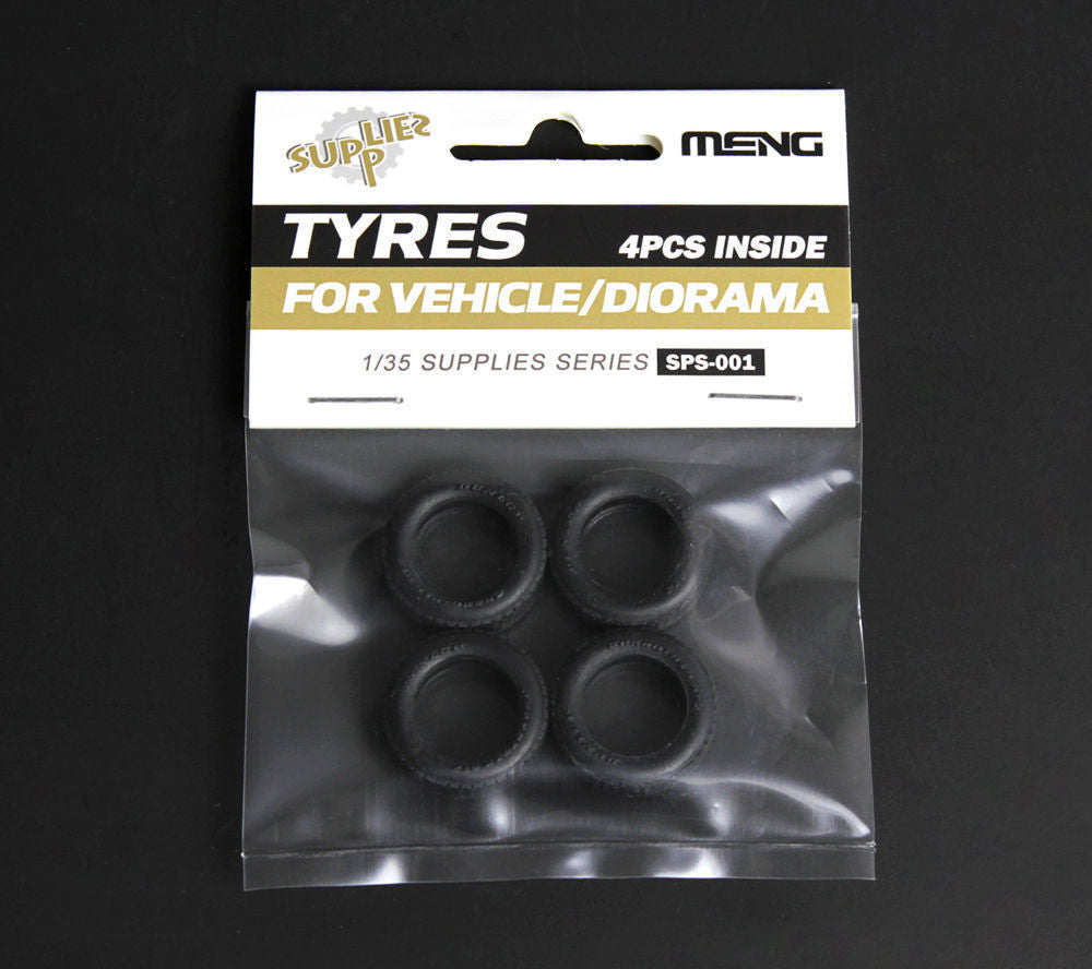 Tyres for Vehicle/Diorama (4pcs)