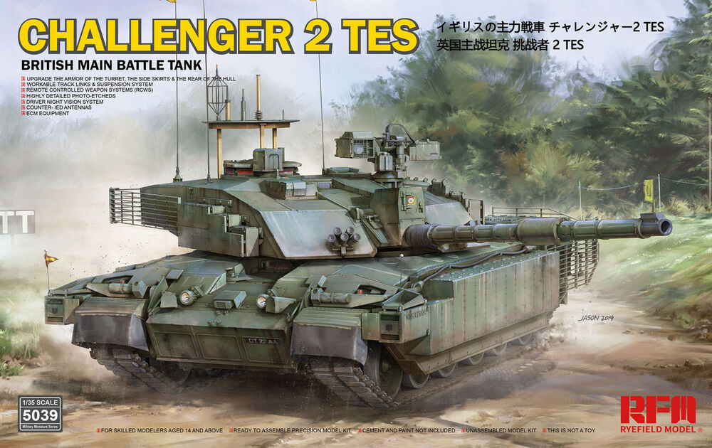 British main battle tank Challenger 2 TES w/workable track links