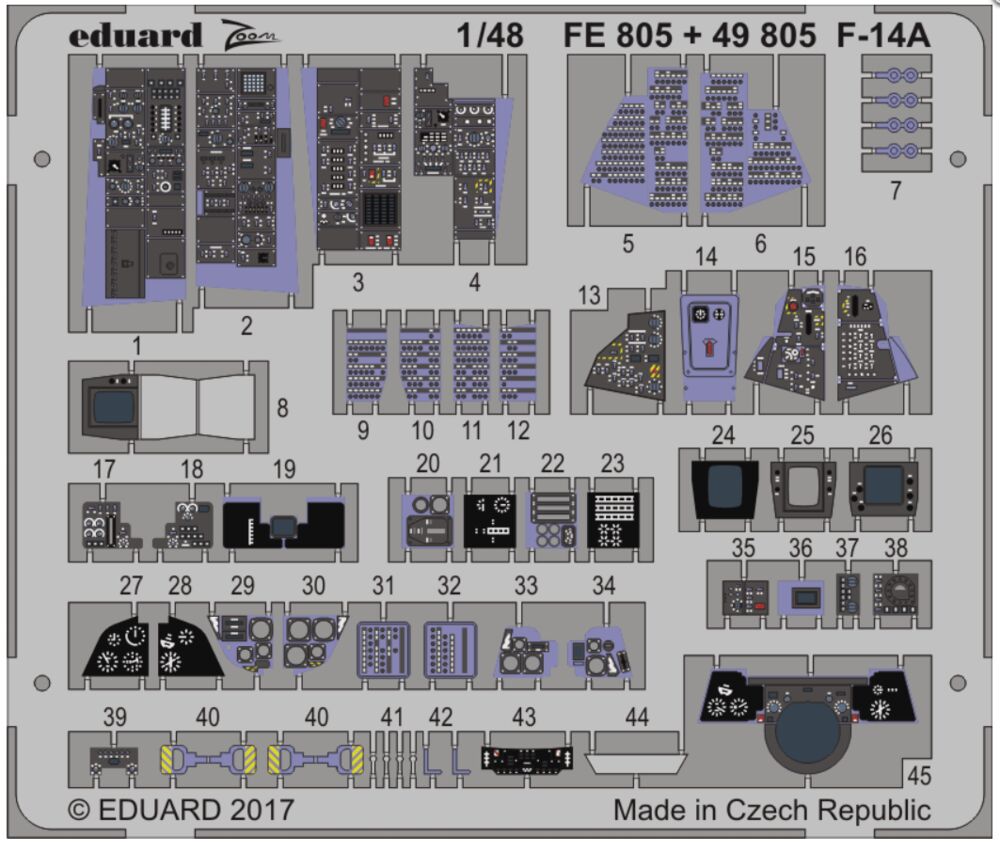 F-14A interior for Tamiya