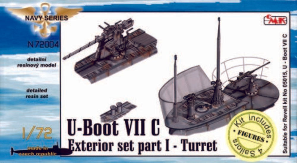 U-Boot Typ VII C Au��endetails I Turm f��r Revell-Bausatz